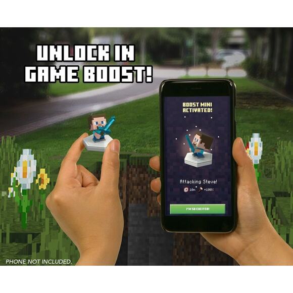 Minecraft Earth Boost Mini Figure 4-Pack, Minecraft AR Earth Game - Picture 4 of 6